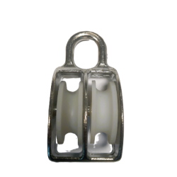 Bloczek do lin 10mm podwójny 40mm ocynk