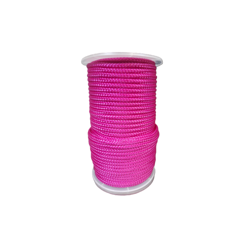 Lina polipropylenowa 12mm bezrdzeniowa fuksja